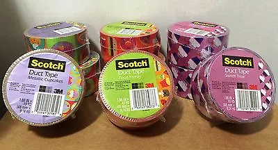 $8.45 • Buy Three Rolls Of 3M Scotch Food Gallery Duct Tape, Multiple Designs, Brand New