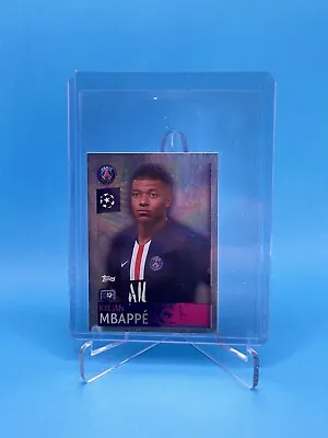 2019 Topps Champions League UEFA Soccer • Kylian Mbappe Silver Foil Sticker #367 • $4.99