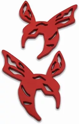 $12.99 • Buy 2Pc Car Emblem For Super Bee Emblem Body Fender Rear Side Hollow Badge (RED)