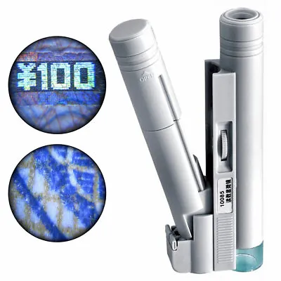 $6.89 • Buy Handheld Portable 100x Zoom Dual Tube Led Light Microscope Magnifier Loupe OK
