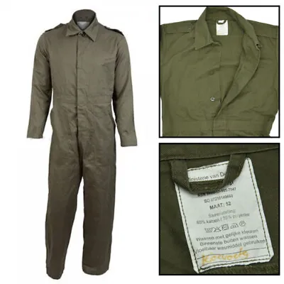 £12.68 • Buy COTTON Dutch Army Heavy Coverall Suit Mechanic Olive Overall Military Surplus