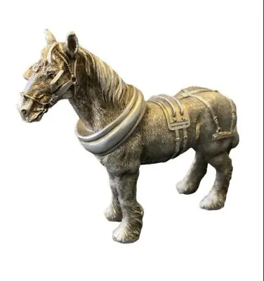  Leonardo Collection Shire Horse Or Cob Horse Silver Coloured Ornaments BNIB • £36