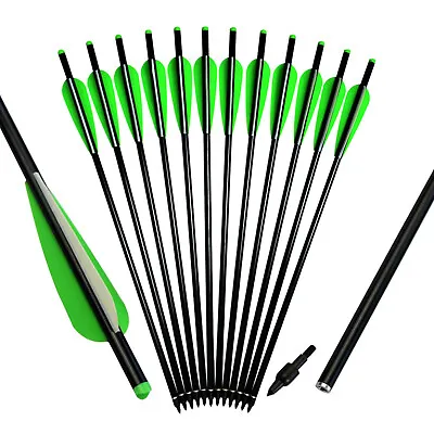 $33.83 • Buy Crossbow Bolts Aluminum Arrows 2219# Archery Hunting Outdoor Practice 16-22 Inch