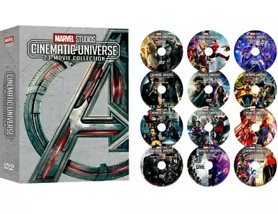 Marvel Studios Cinematic Universe 23 Movie Collection DVD 12-Disc Box Set • $21.90