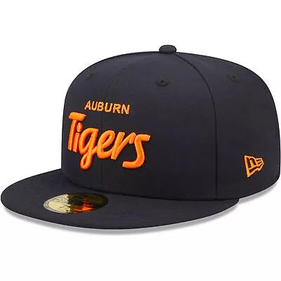Men's New Era Navy Auburn Tigers Script Original 59FIFTY Fitted Hat • $27.74