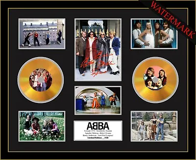 Abba Waterloo Fernando Mamma Mia Chiquitita Ltd Edition Of 100 Gold Mini Vinyl • $118.99