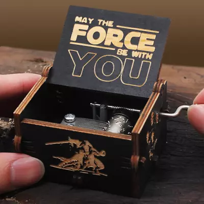 Star Wars Collectible Retro Wooden Music Box Xmas Birthday Gifts For Kids Toys • $7.39