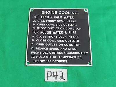 Data Plate Cooling Fits Ford GPA WWII Amphibious Jeep  (P42) • $11.50