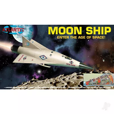 Atlantis Models 1:96 Moonship Spacecraft Spaceship Model Plastic Kit • £32.49