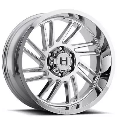 4ea 24  Hostile Wheels H110 Stryker Armor Plated (Chrome) Off Road(S10) • $3584