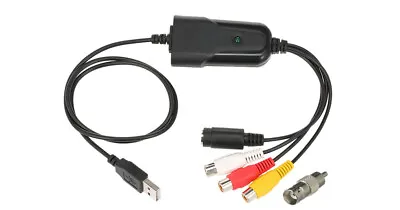 Composite BNC AV S-Video To USB 2.0 DVR Adapter AVI MPEG4 ASF WMV MOV • $22