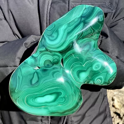 3.85LB Natural Glossy Malachite Transparent Cluster Rough Mineral Sample • $0.99