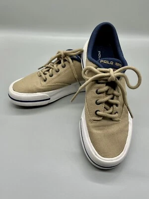 $21.95 • Buy WOMEN / TEEN SIZE 6.5 ~ Polo Ralph Lauren Sport ~ MAST Sneakers Shoes Khaki Navy