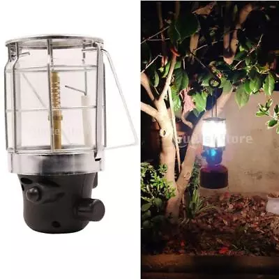 Camping Gas Lantern Lamp Tent Hanging Light Propan Butane With Piezo Ignition • £25.46