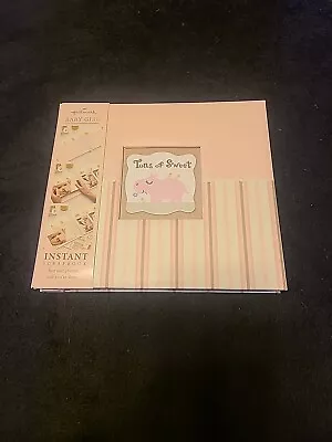 Hallmark Baby Girl Pink Instant Scrapbook Memory Book Hippo Tons Of Sweet • $19.99