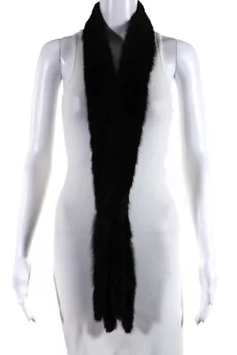 Designer Womens Dark Brown Mink Fur Spit Scarf • $42.69