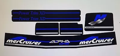 Mercruiser The New Most Complete Blue Alpha One Gen 2 W/blue Rams Sticker Set • $18.95