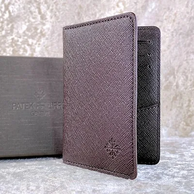 Patek Philippe Card Holder Case Dark Brown Leather Authentic New In Box • $240