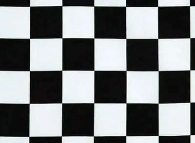 Black & White Flag Fabric Checkered Checked Block Nascar Racing Car Free Us Ship • $12.99