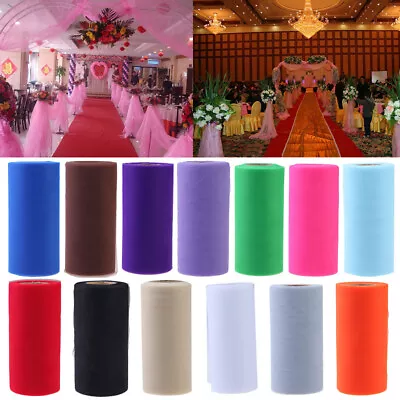 Colorful Tissue Tulle Paper Roll Spool Craft Wedding Birthday Holiday Decor • £5.18