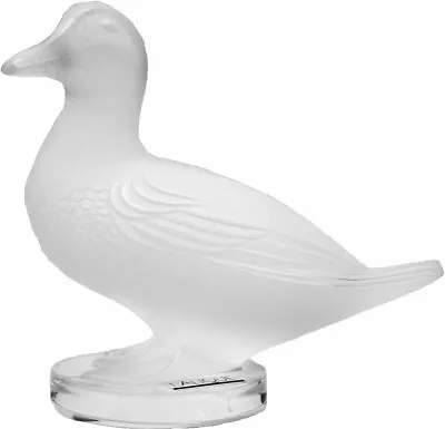 Lalique | Gedeon Duck Figurine ✪new✪ 11659 Canard Frosted Glass Rare Paris Usa • $683.62