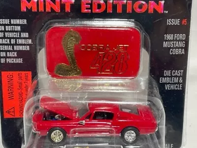 Racing Champions MINT 1968 Ford Mustang Cobra Jet 428 Shelby Red 1/64 NIB • $4.99