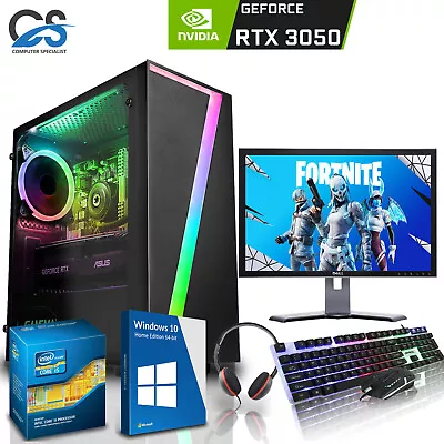 RTX Gaming PC Bundle - Intel Core I5 16GB RAM 1TB SSD RTX 3050 Windows 10 • £459.99