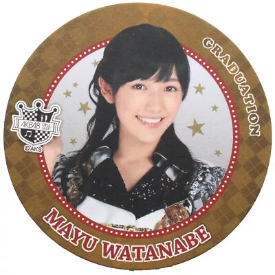 AKB48 CAFE Mayu Watanabe Graduation Limited Paper Coaster Type 2 • $6.30