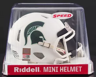 MICHIGAN STATE SPARTANS Riddell SPEED Mini Football Helmet W/ EYE SHIELD VISOR • $49.95