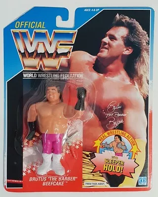 £172.18 • Buy WWF Hasbro Brutus Barber Beefcake Wrestling Figure MOC Series 1 WWE 