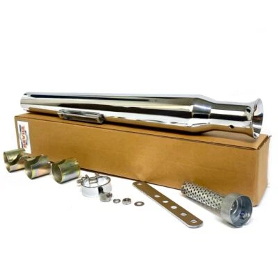 £39.95 • Buy Megaphone Exhaust Silencer Tulip Type To Classic Motorcycle Bike
