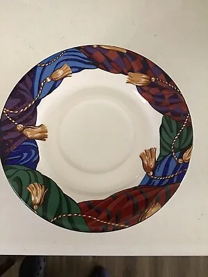 Vitromaster By Sue Zipkin  8/Cup Saucer Plates Curtain Call 1993 • $18.50