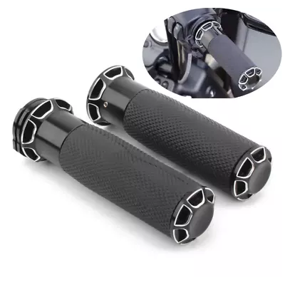 1 Inch Motorcycle Handle Bar Hand Grips Fit For Harley Sportster XL1200 883 Dyna • $33.25