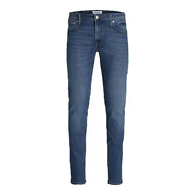 Jack & Jones Mens Skinny Fit Denim Pants Tapered Fit Jeans Stretchable Pants • £24.99