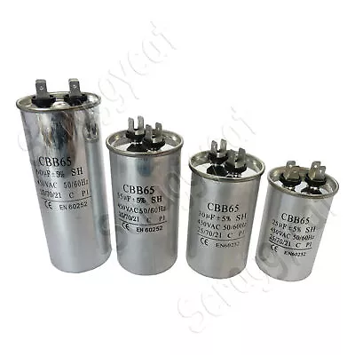 £7.19 • Buy CBB65 AC 450V Air Motor Compressor Running Capacitor Metal Body 25 30 55 & 60uf