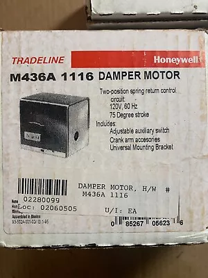 *1 QTY* Honeywell M436A1116 - Two Position Damper Actuator (120V) • $420