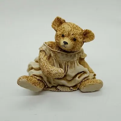 Vintage SIAB England Teddy Bear In Night Gown Trinket Box  • $55