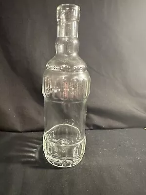 Vintage Clear Glass Bottle - 16 Fl.oz. - 9  Tall • $6.59