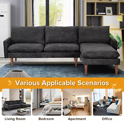 86'' Modern U-Shape Sectional Sofa Couch With Chaise For Home Living Room • $579.79