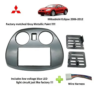 Radio Stereo Double Din Dash Install Kit Mount Bezel Fits Mitsubishi Eclipse • $34.99