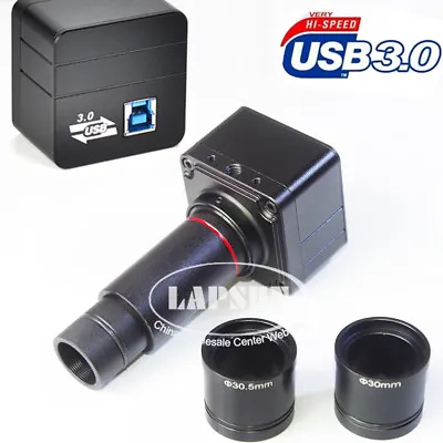 5MP USB 3.0 1080P 60FPS Digital Eyepiece Camera F Stereo Binocular Microscope US • $138