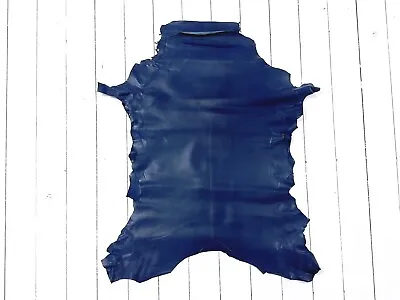 £59.99 • Buy 1mm Dyed Veg Tan Suede Sheepskin Leather Craft Half/whole Hide - Royal Blue