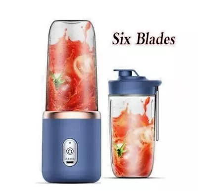 Electric Juice Maker Portable Blender Smoothie Mini Juicer Fruit Machine 400ml • £10.50