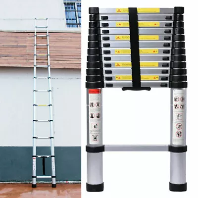 Aluminum Telescoping Ladder Extension Ladders Retraction Collapsible Folding  • $64.80