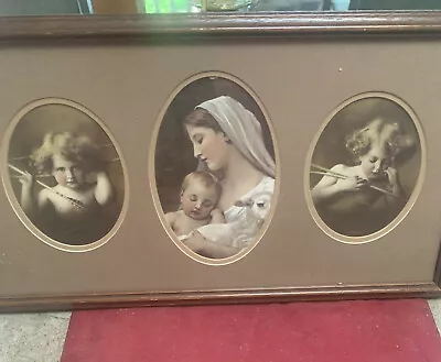 Victorian Framed Glass Photograph By M B Parkinson CUPID AWAKE CUPID ASLEEP  Mom • $50