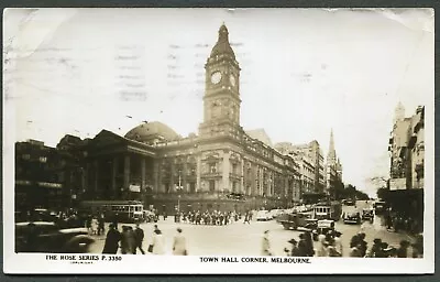 AUSTRALIA - Photocard W/STAMPS - Melbourne And Vicinity - Victor Perantoni 1940s • $15.90