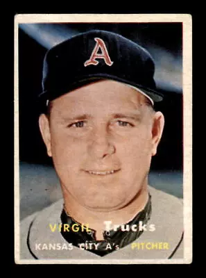 1957 Topps Baseball #187 Virgil Trucks Very Good Kansas City Athletics • $3.99