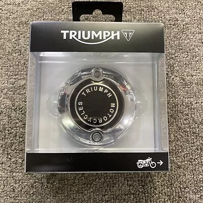 Triumph Genuine OEM Chrome Alternator Cover Badge (A9610263) • $35