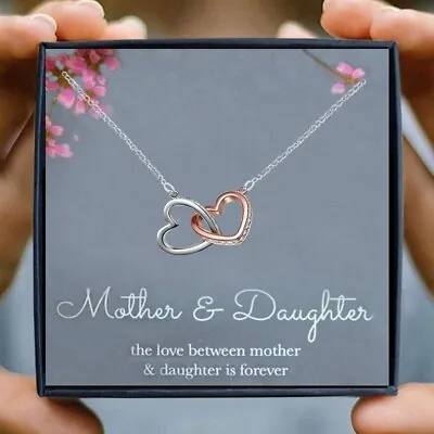 Mother Daughter / Necklace With Message Card And Gift Box • $19.37