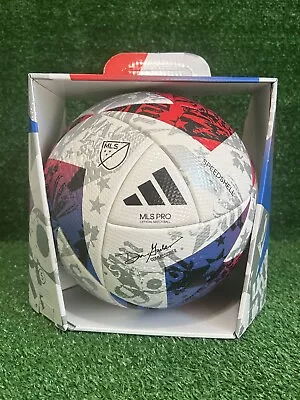 Adidas MLS OFFICIAL Match Ball 2023 Game Ball White Red Soccer HT9026 Size 5 NEW • $64.99